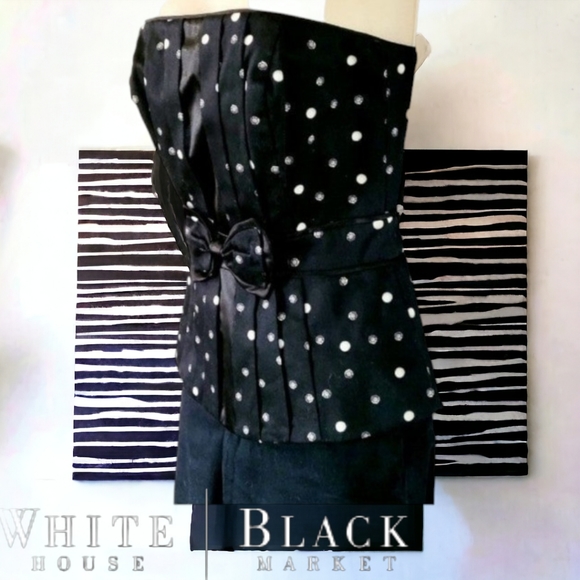 White House Black Market Tops - White house black market strapless corset blouse size 0